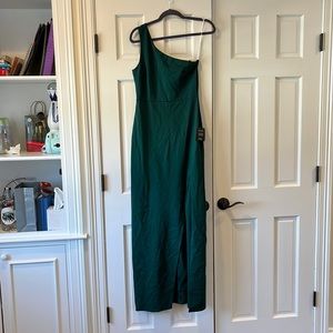 Emerald green gown